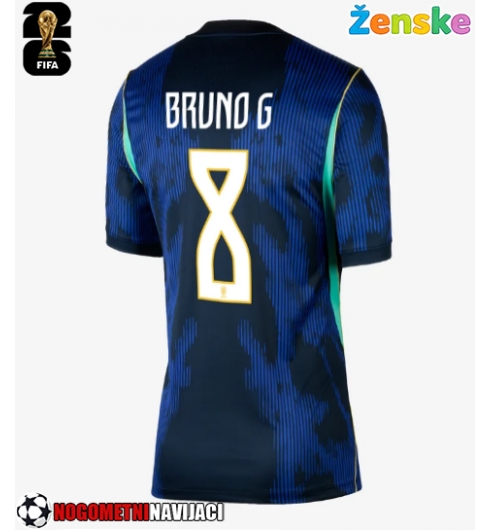 Ženske Nogometnih dresov Brazilija Bruno Guimaraes #8 Gostujoči SP 2026 Kratki rokavi Ženske Nogometnih dresov Brazilija Bruno Guimaraes #8 Gostujoči SP 2026 Kratki rokavi